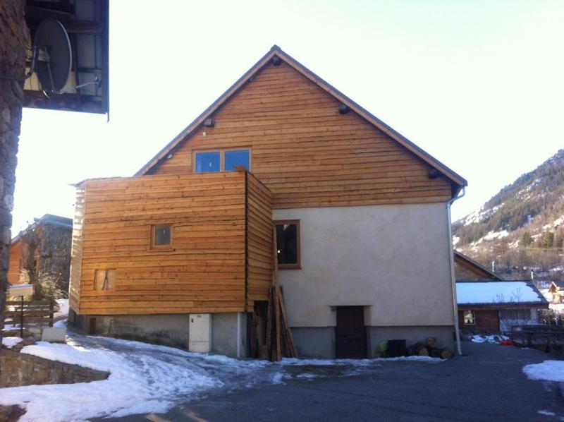 Isolation extérieure structure bois / laine de bois à Champcella