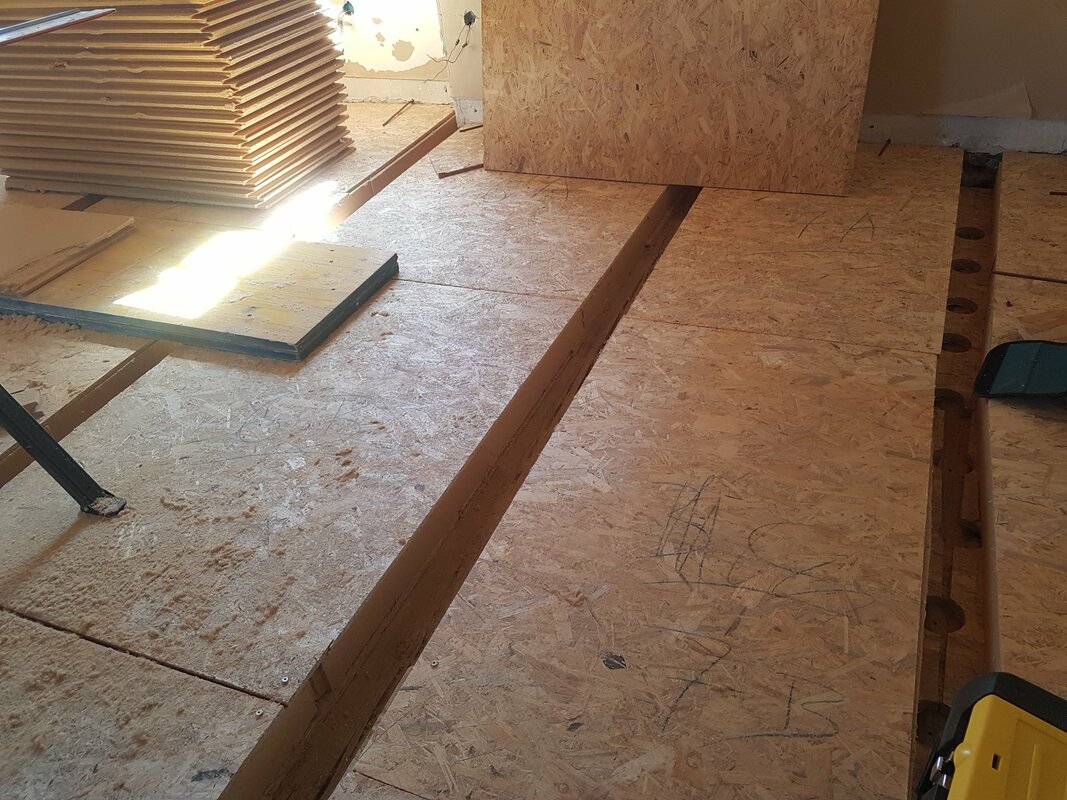 Voutains de la dalle bois béton finis