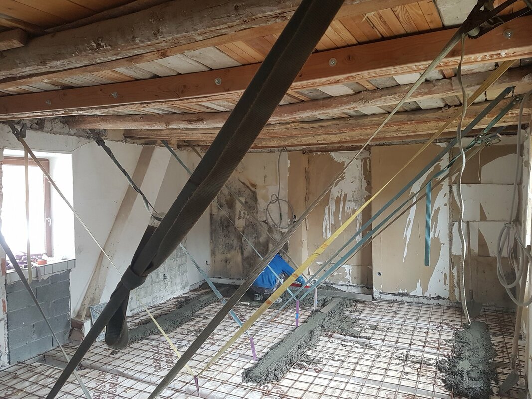 coulage de la dalle le plus plan possible