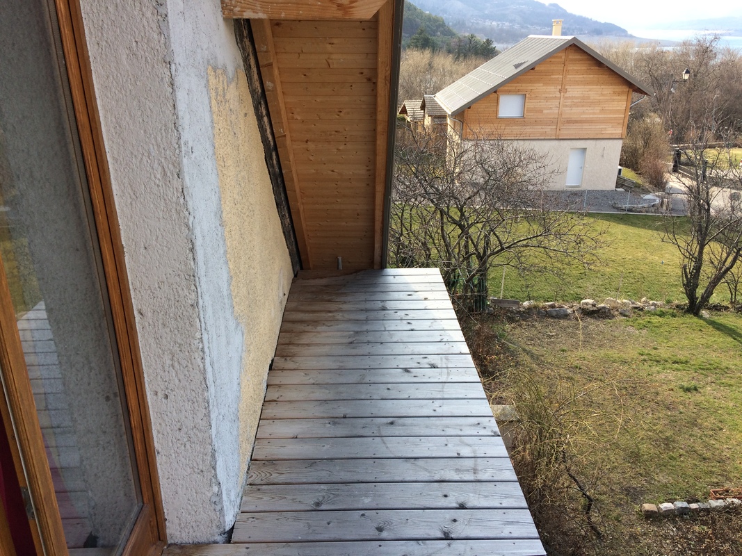 Garde corps mélèze sur mesure