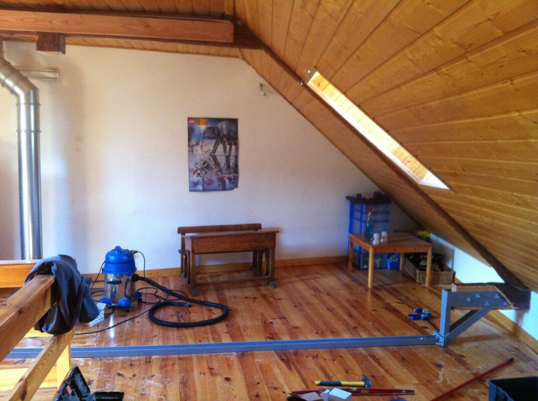 reprise de charpente ancienne par liens métalique.