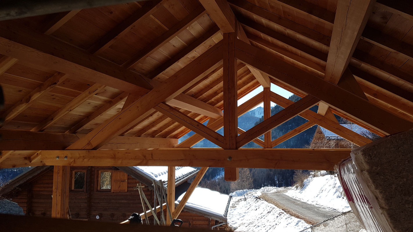 Maison ossature bois paille, Villargaudin, Queyras