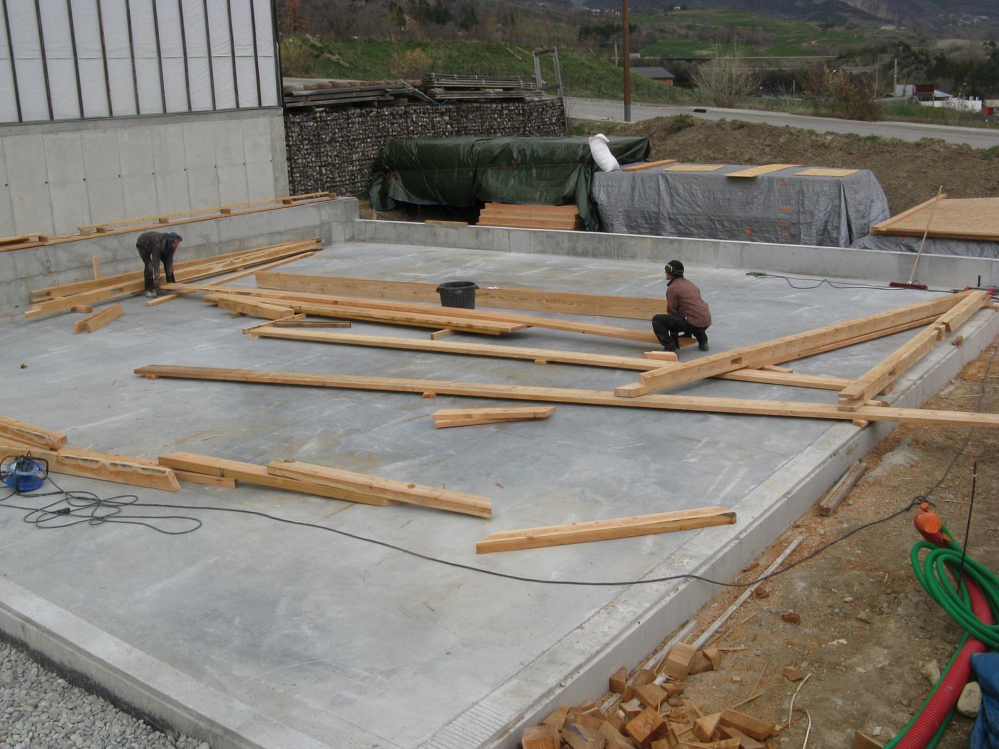 assemblage des fermes de l'atelier d'eco2scop