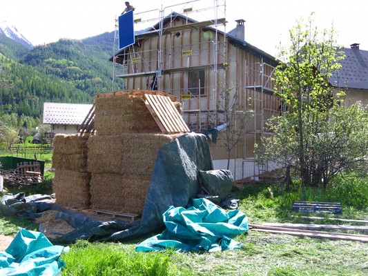 structure ossature bois pour isolation extérieure