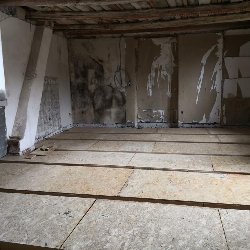 Voutains de la dalle bois béton finis