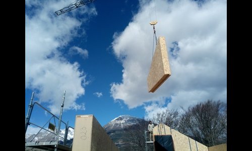 levage ossature montagne