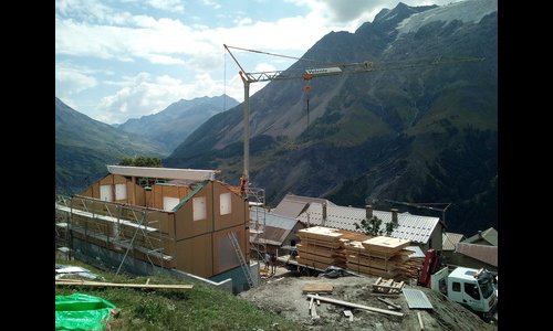 arrivé de la toiture paille